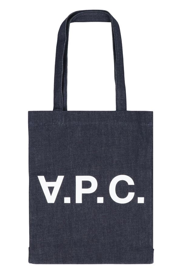 A.p.c. Laure Tote Bag Denim Cotton