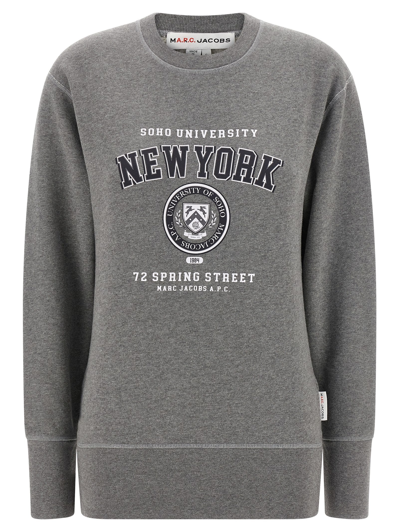 Ny Apc Capsule Sweatshirt For Marc Jacobs Gray Cotton