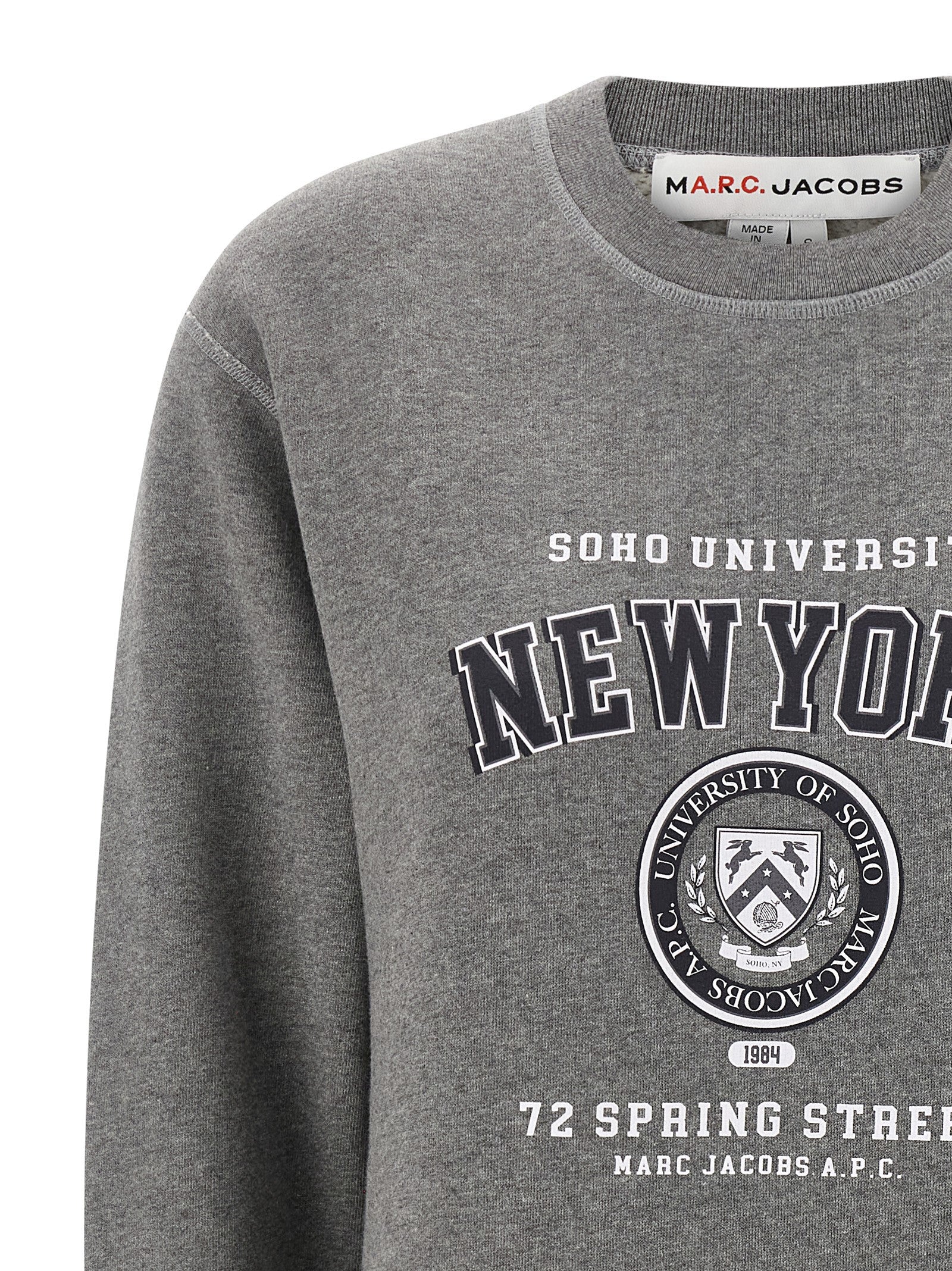 Ny Apc Capsule Sweatshirt For Marc Jacobs Gray Cotton