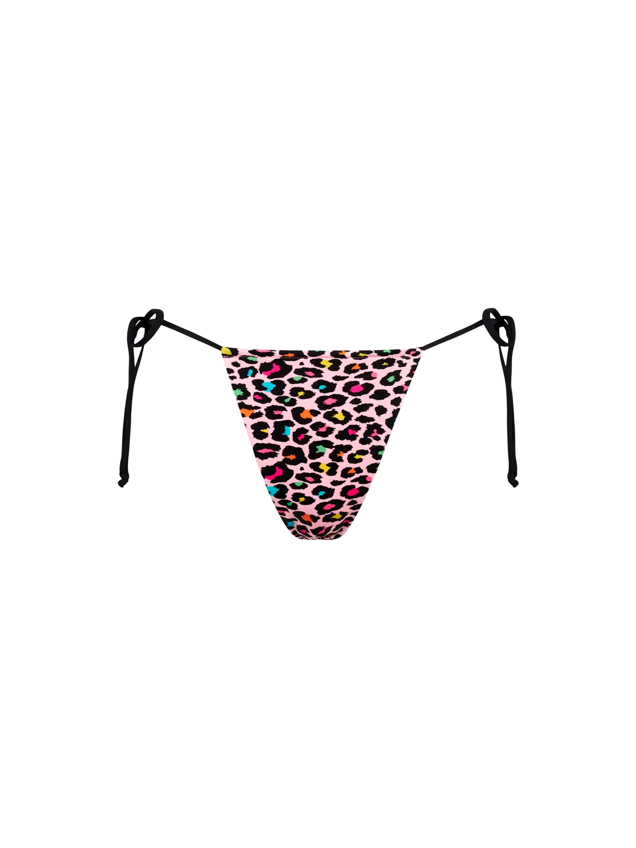 Colin Leopard Print String Swim Briefs Pink Bottom