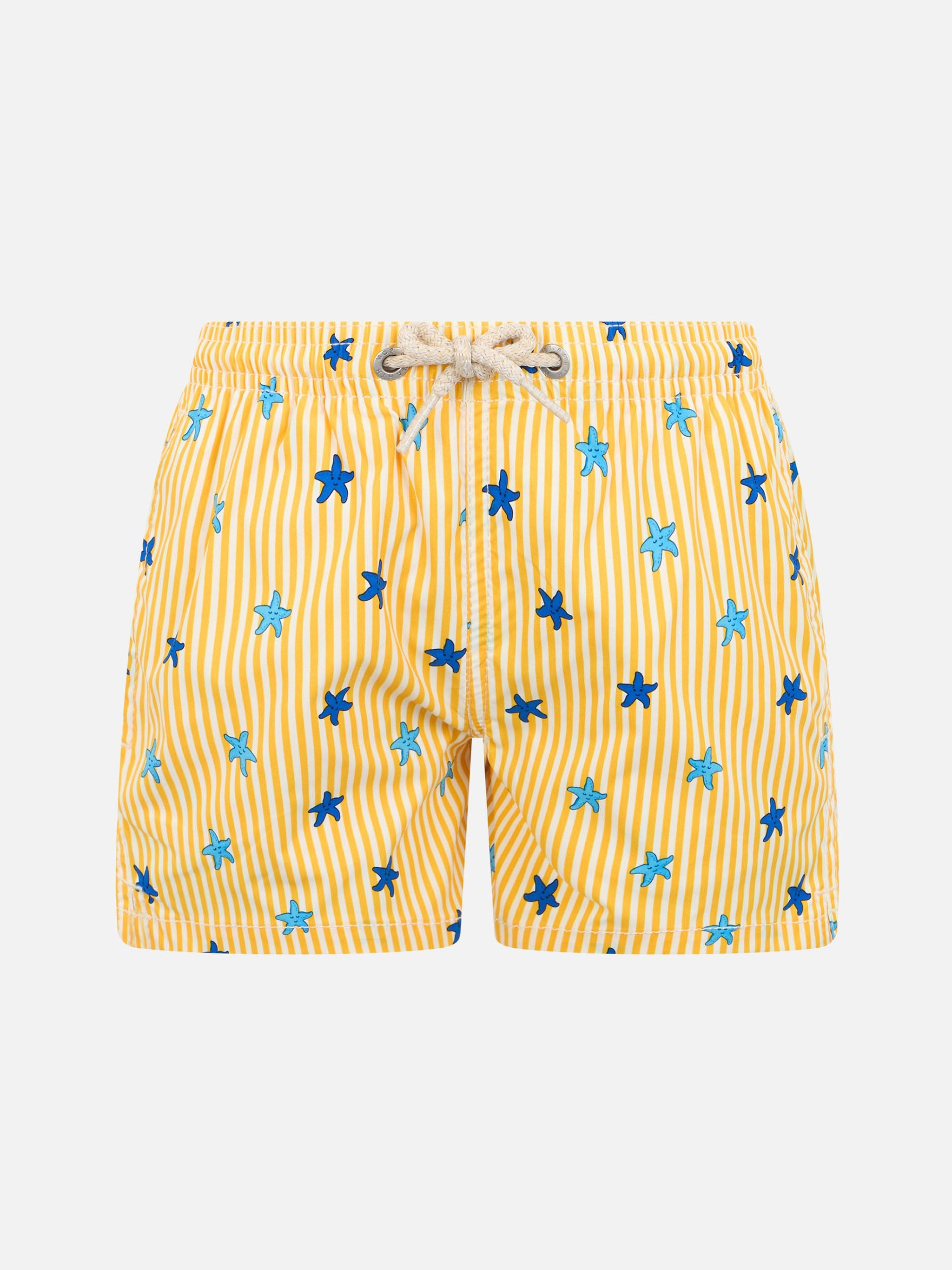 Boy Comfort Light Jr Swim Shorts With Starfishes Print __single__ Swimshort