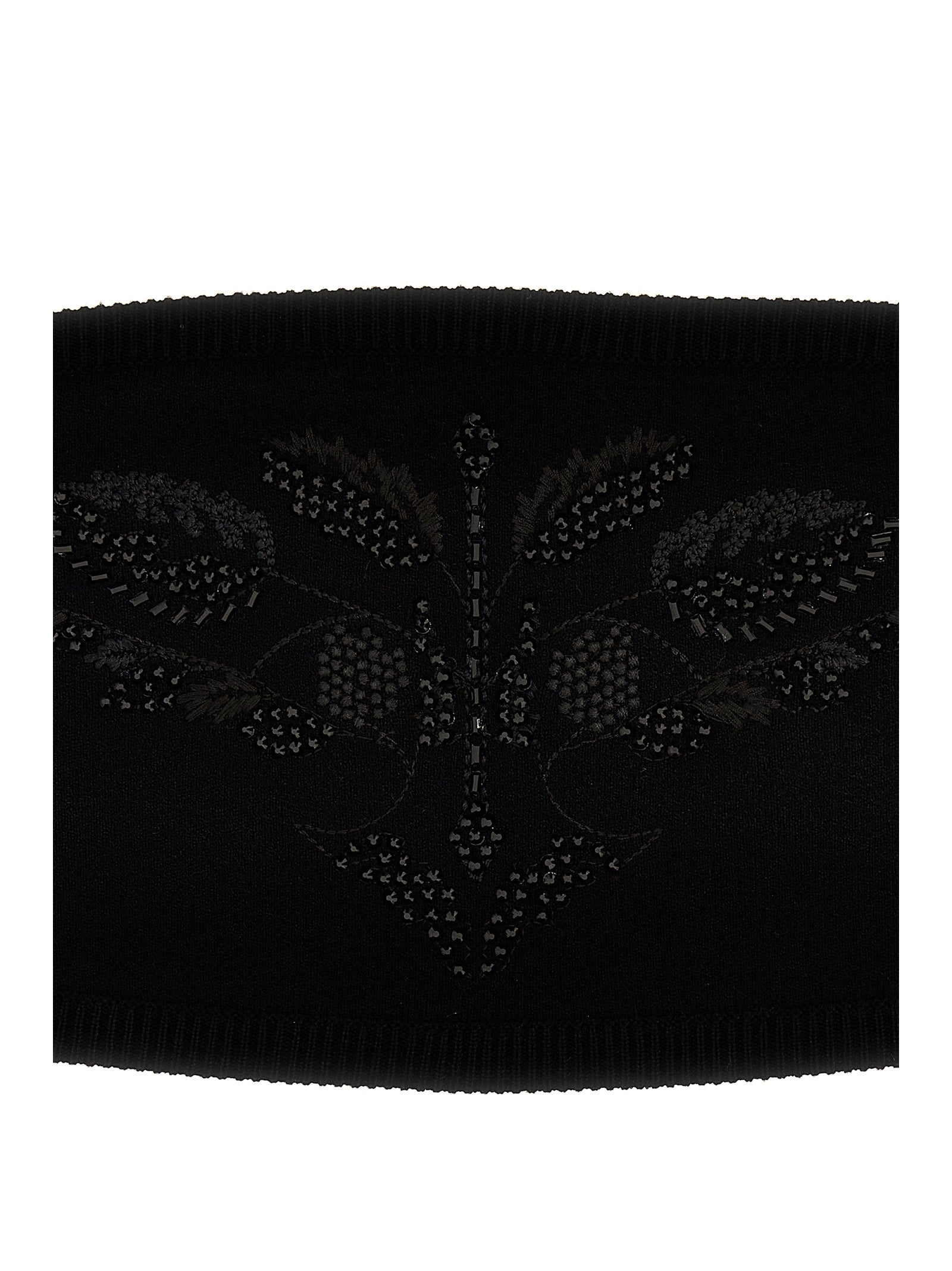 Top Comune Black Viscose Tops