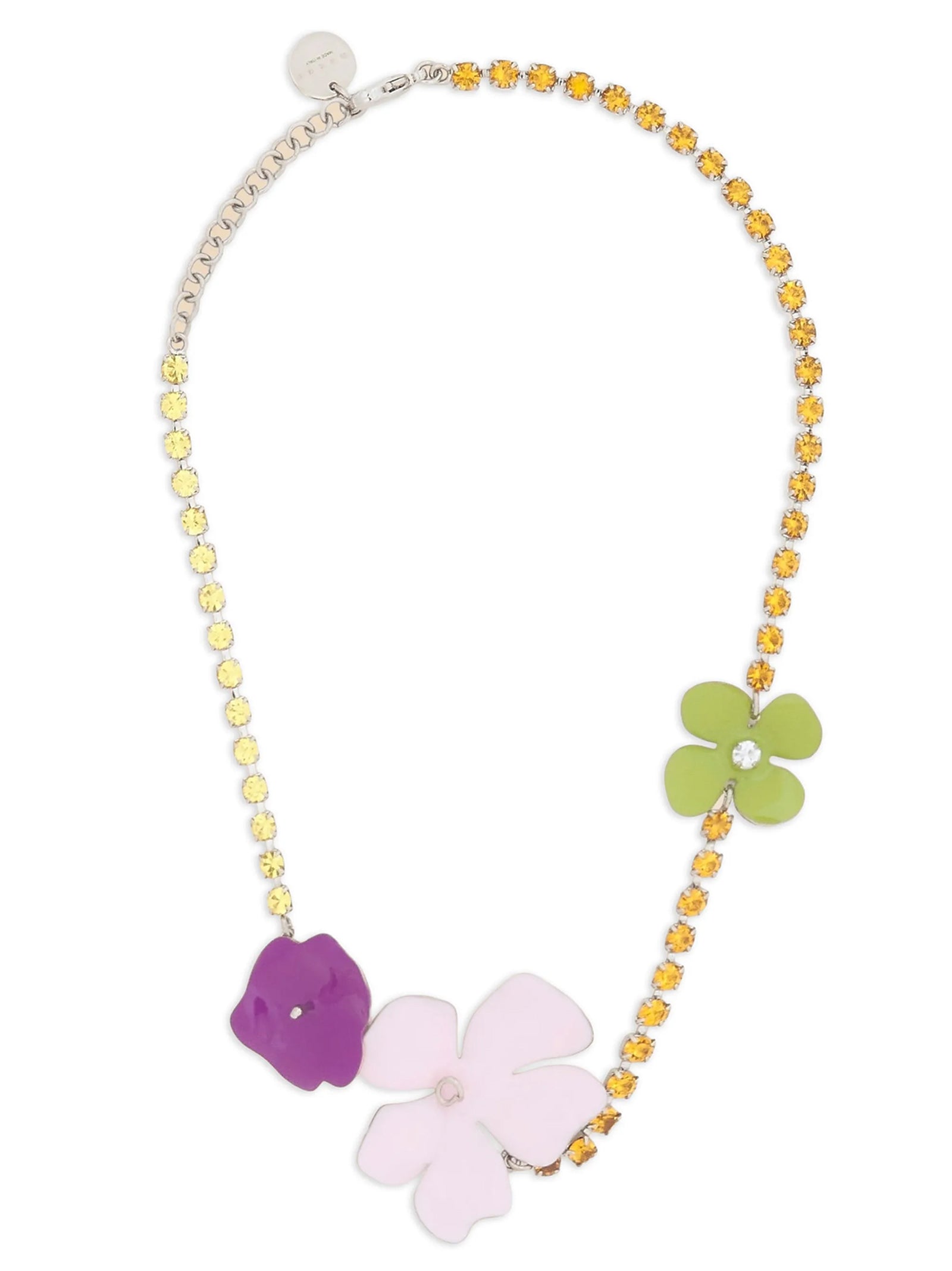 Chocker flowers Pink Brass Jewelry