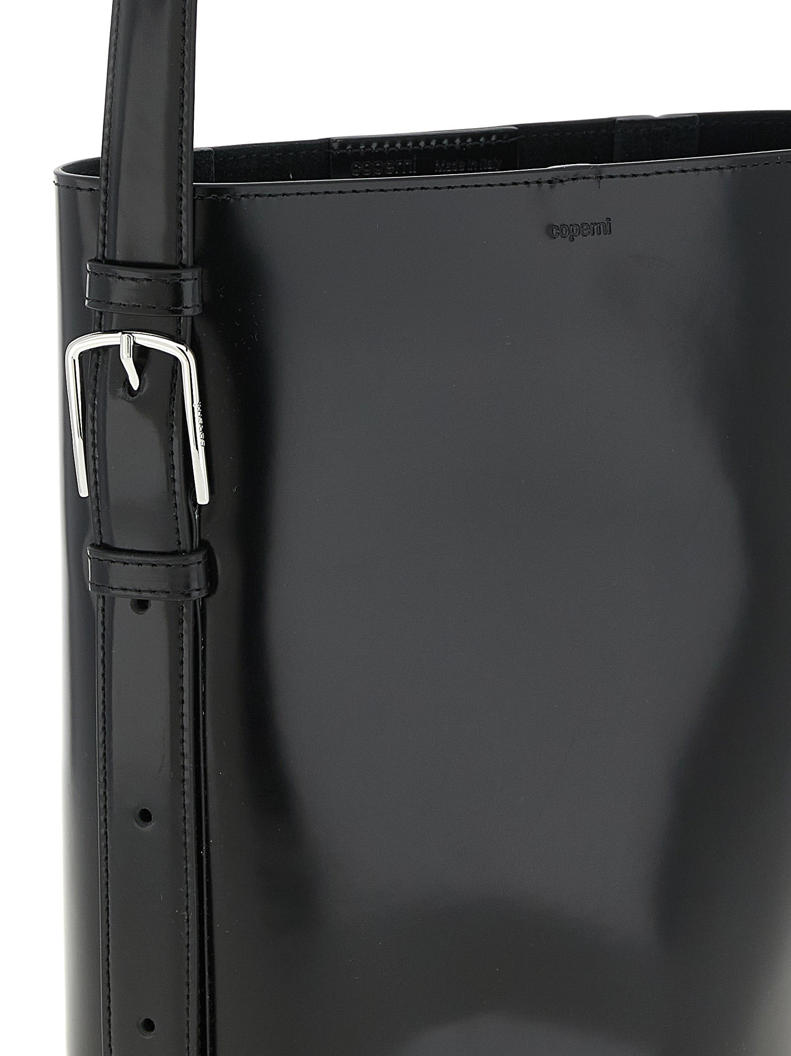 Ergonomic bucket bag Black Cow Leather (bos Taurus) Shoulder