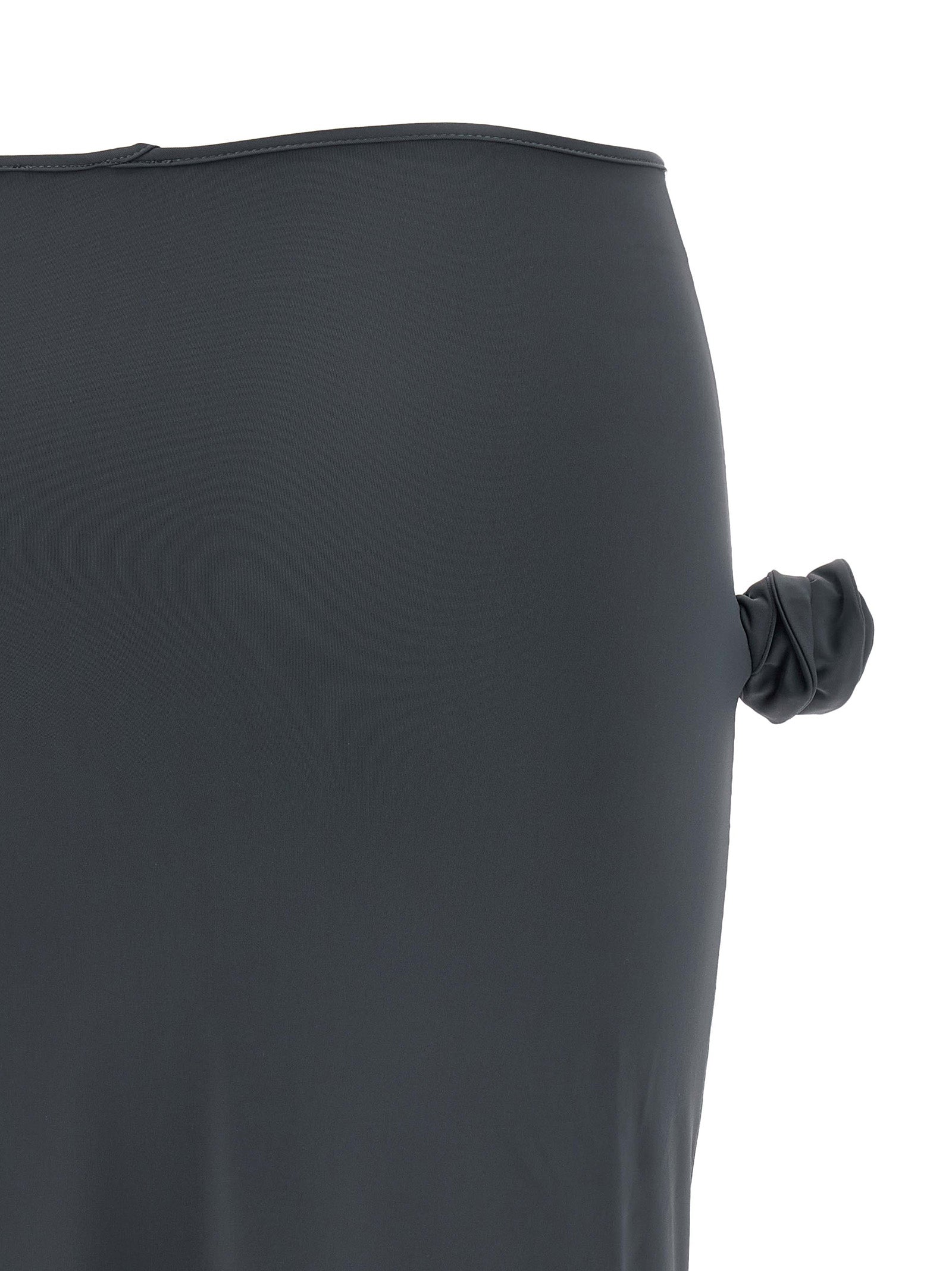 Flower skirt Gray Polyamide