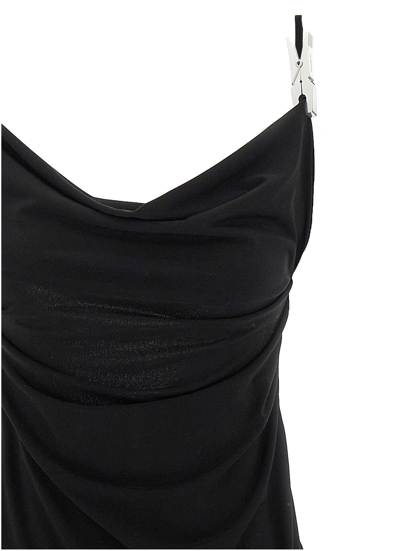 Washing Clip Gala dress Black Polyester