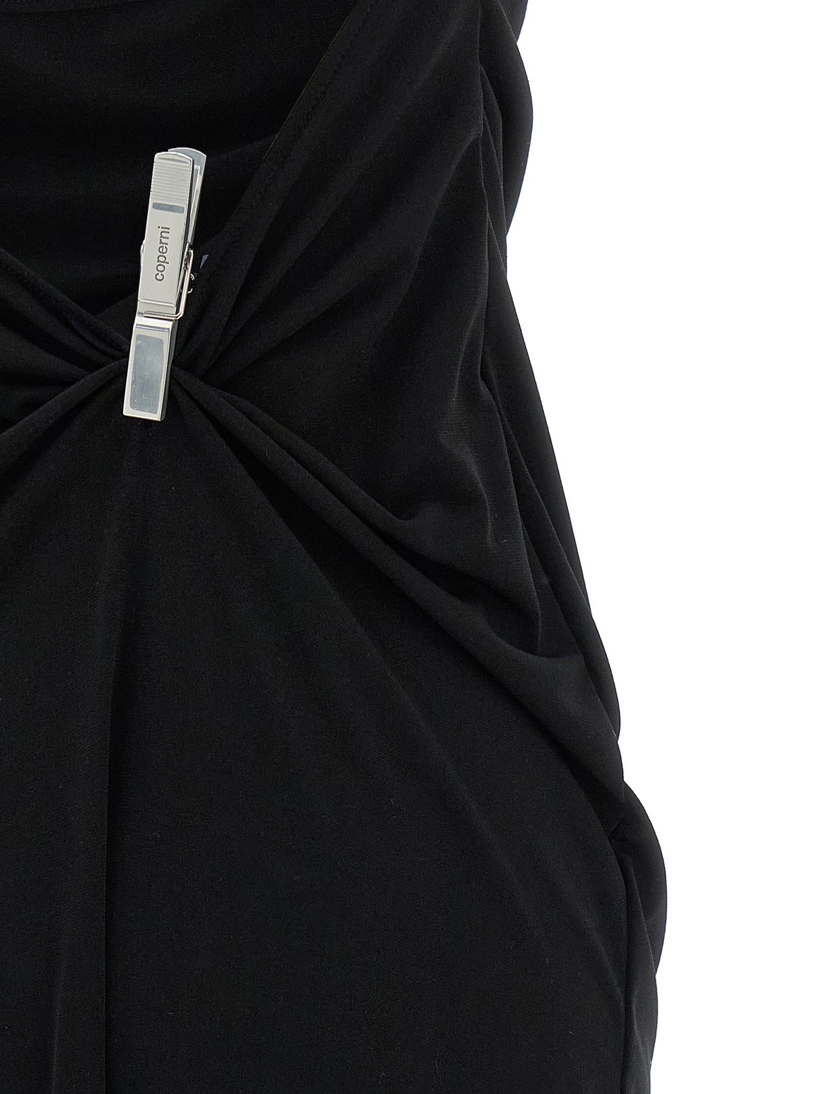 Washing Clip Gala dress Black Polyester