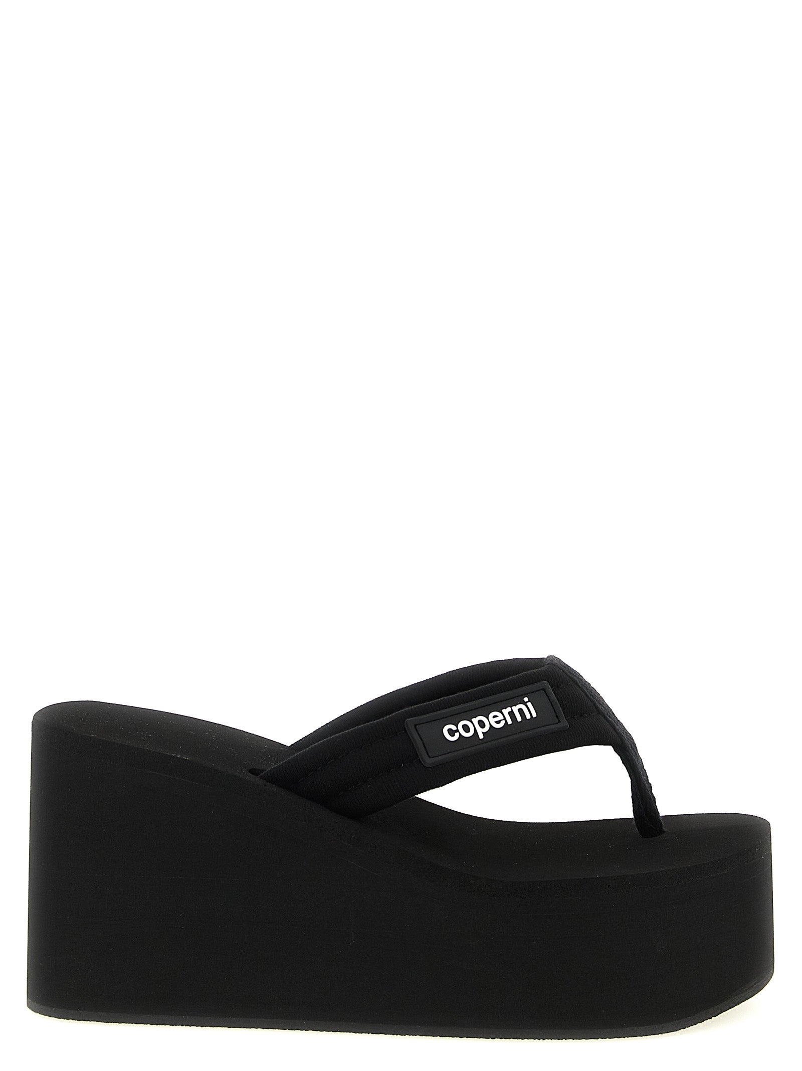 Branded Wedge Sandals Black Wedges