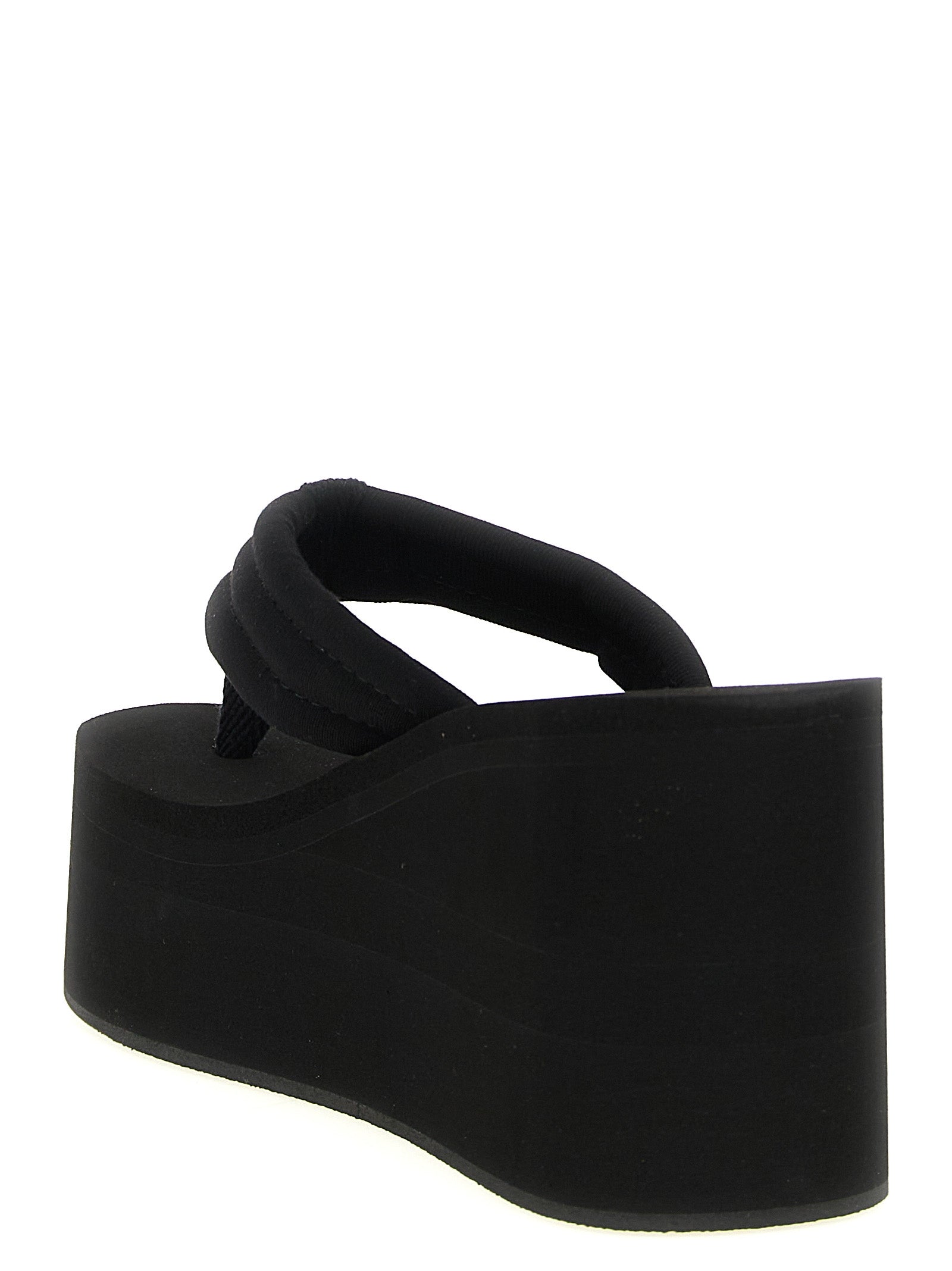 Branded Wedge Sandals Black Wedges