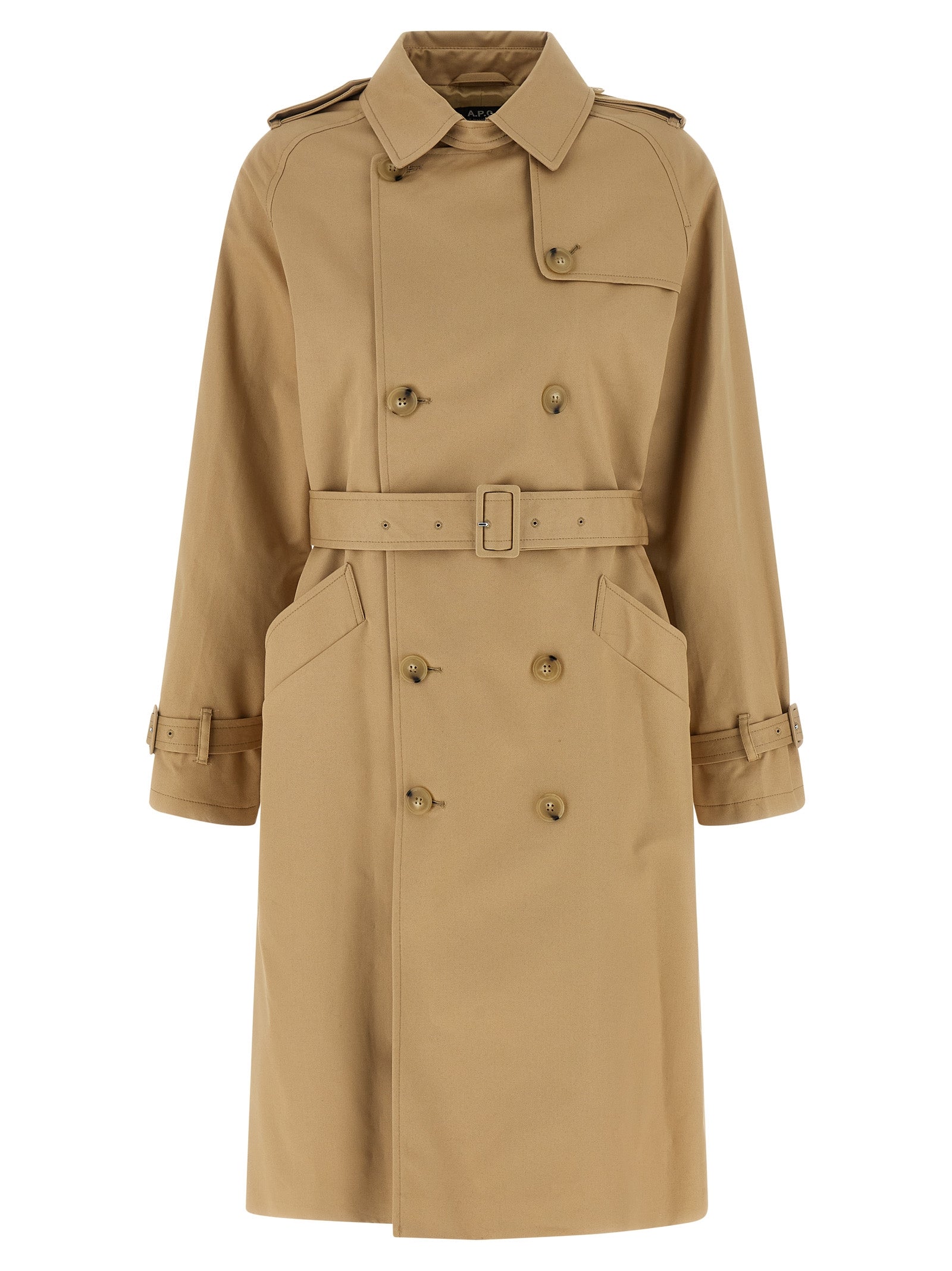 Greta Trench Coat Beige Cotton Coats