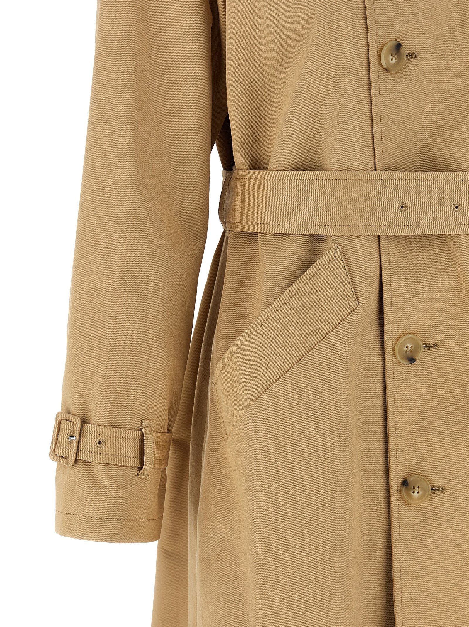 Greta Trench Coat Beige Cotton Coats