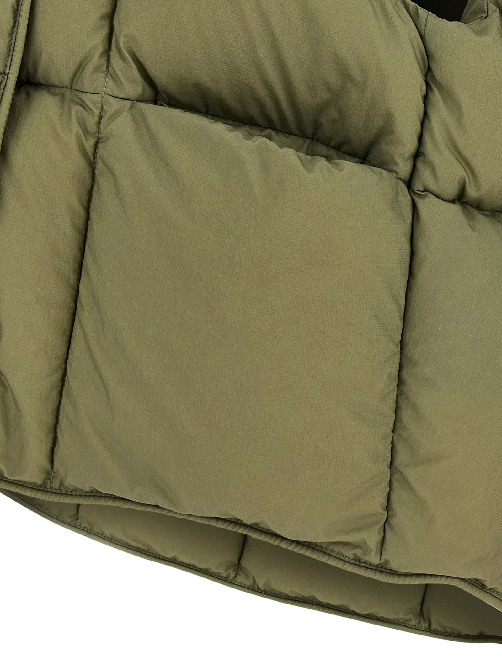Cozy Cloud vest Green Nylon Gilet