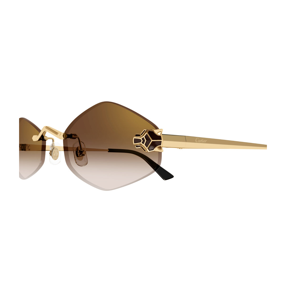 Cartier CT0433S Panthère de 002 Gold Brown Oro Metal Occhiali Da Vista