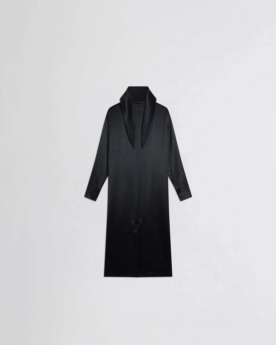 Phoebe Philo Satin dress in black