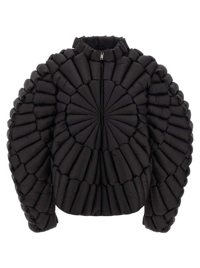 3D down jacket Black Nylon Jacket, Parka, Casual