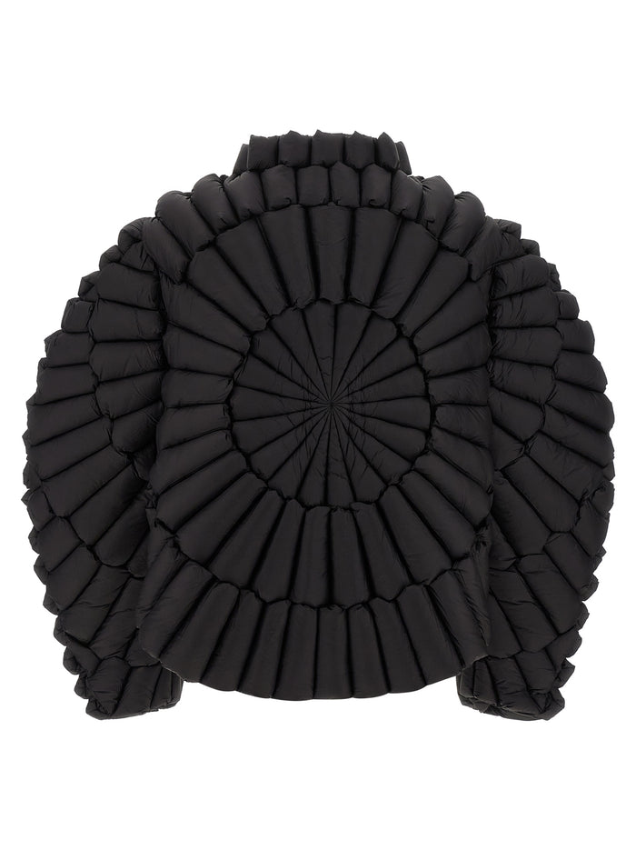 3D down jacket Black Nylon Jacket, Parka, Casual