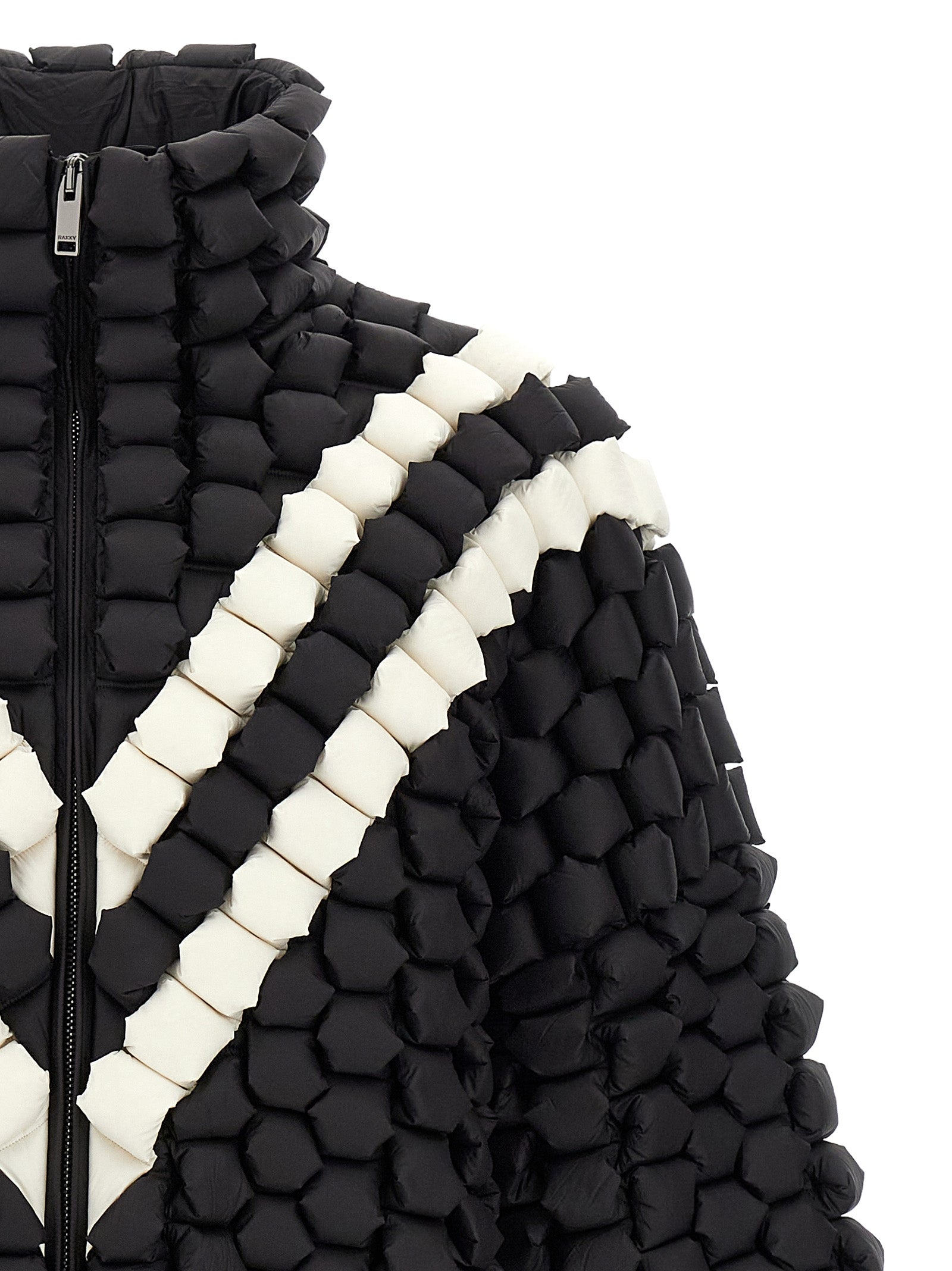 3D down jacket Black Nylon Jacket, Parka, Casual