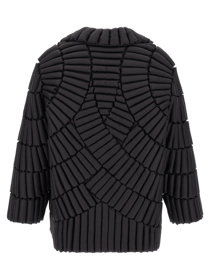 3D down jacket Black Nylon Jacket, Parka, Casual