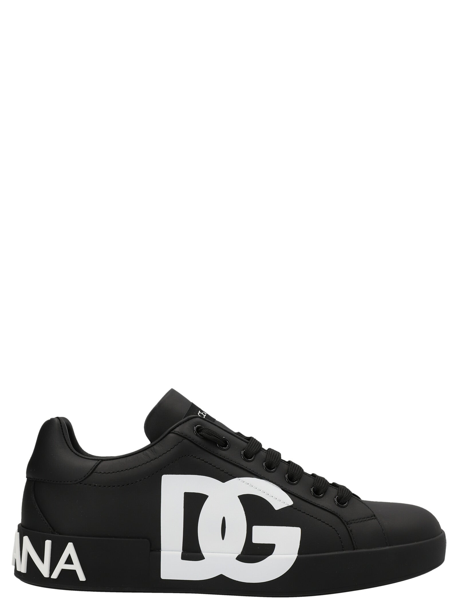 Portofino sneakers White/black Calfskin Leather