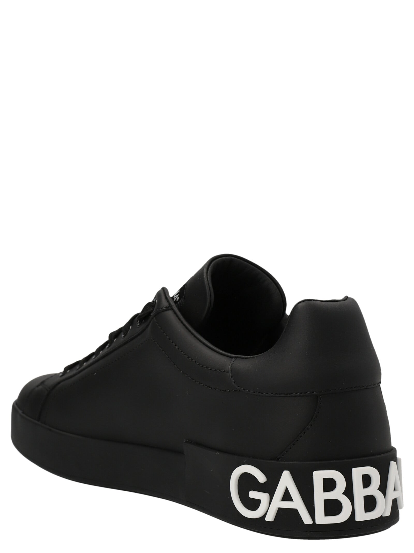 Portofino sneakers White/black Calfskin Leather
