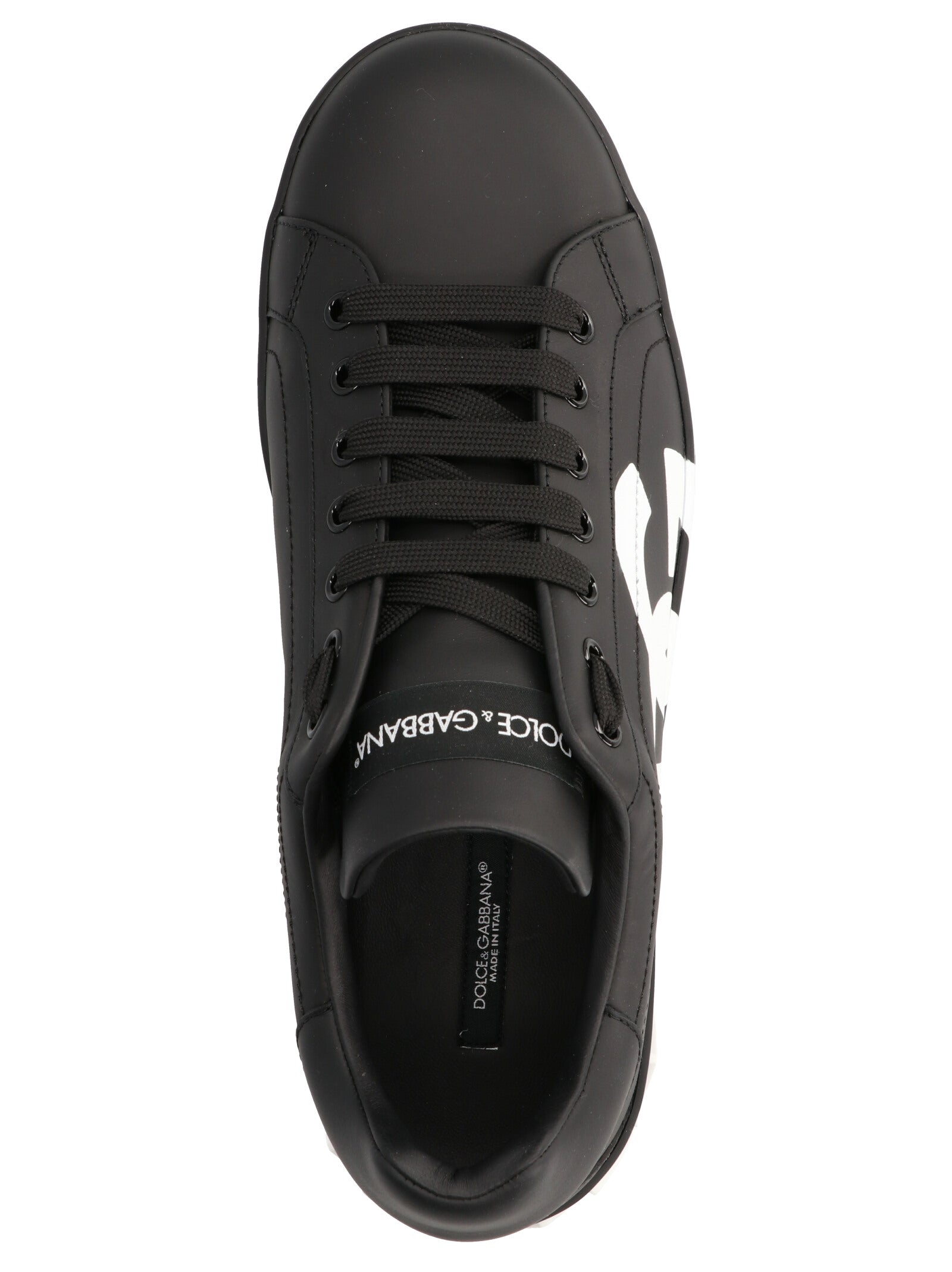 Portofino sneakers White/black Calfskin Leather