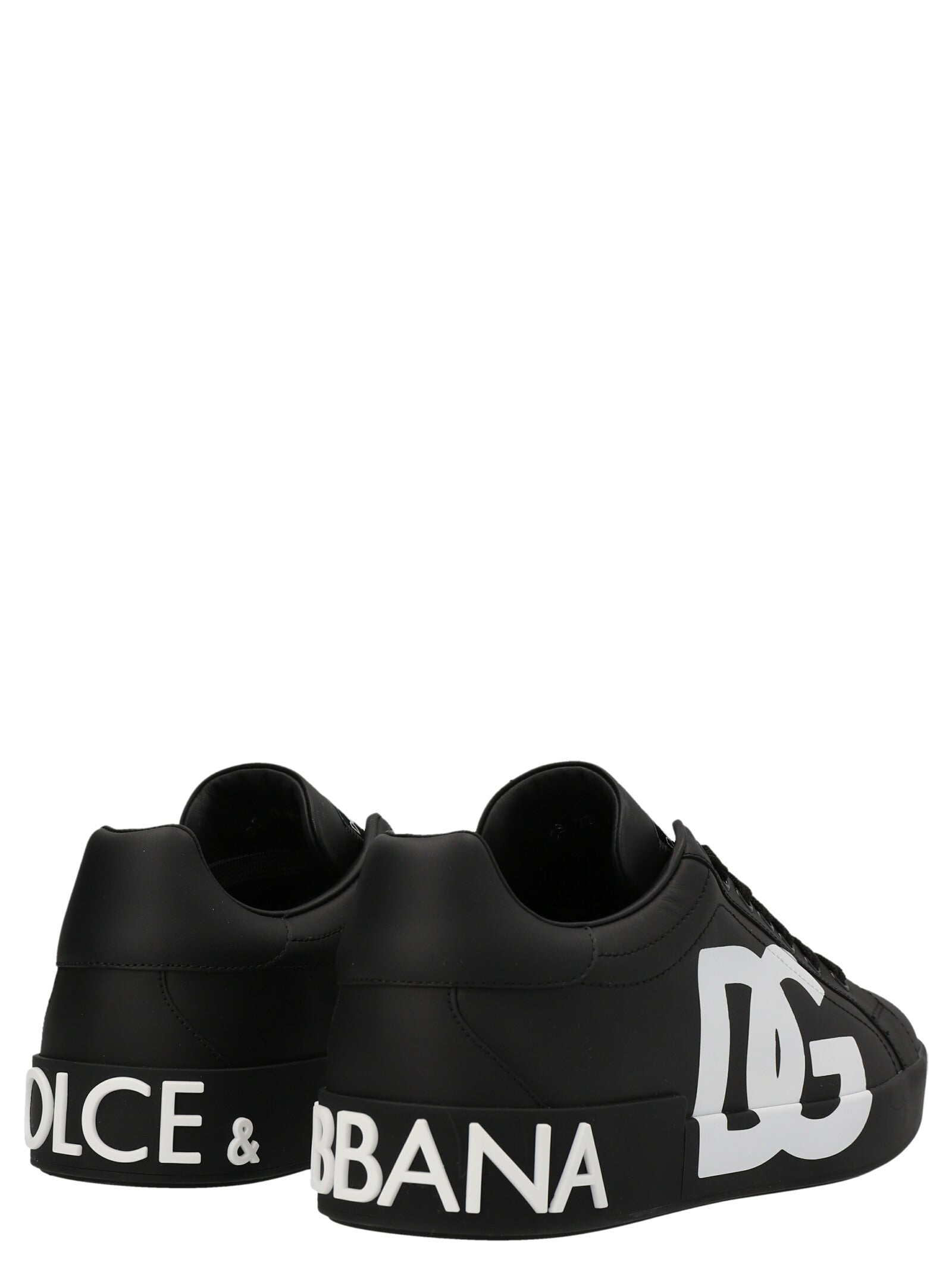 Portofino sneakers White/black Calfskin Leather