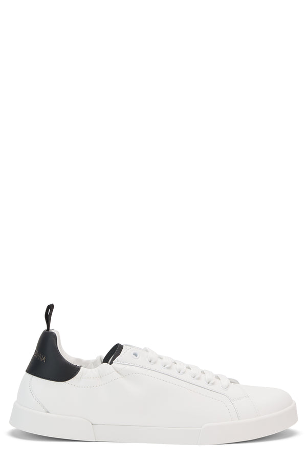 Sneakers Portofino Leather White/black Calfskin