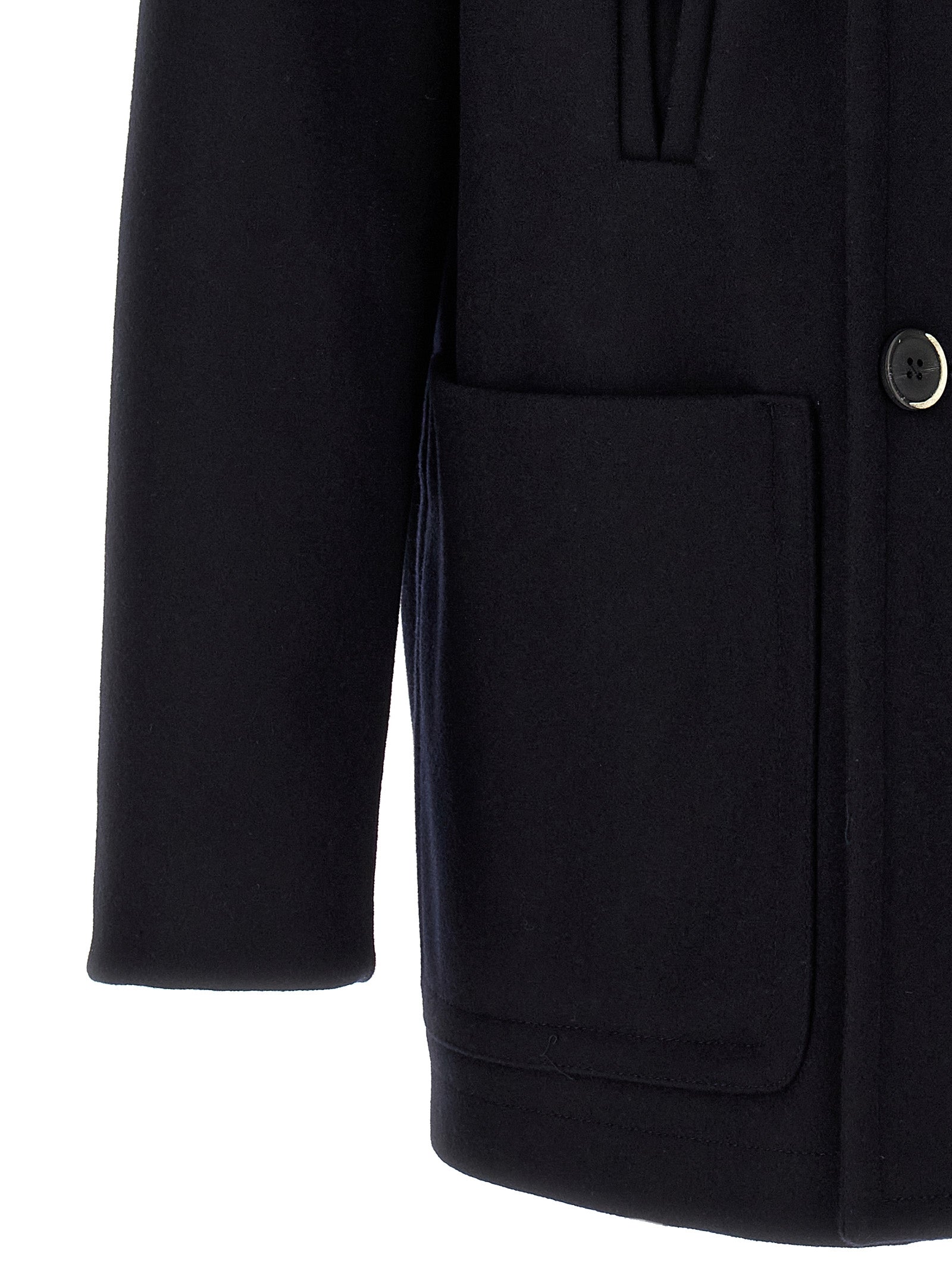 Dosio coat Blue Wool Coats, Trench