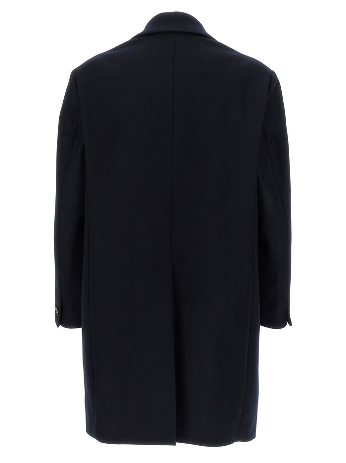 Baron coat Blue Wool Coats, Trench
