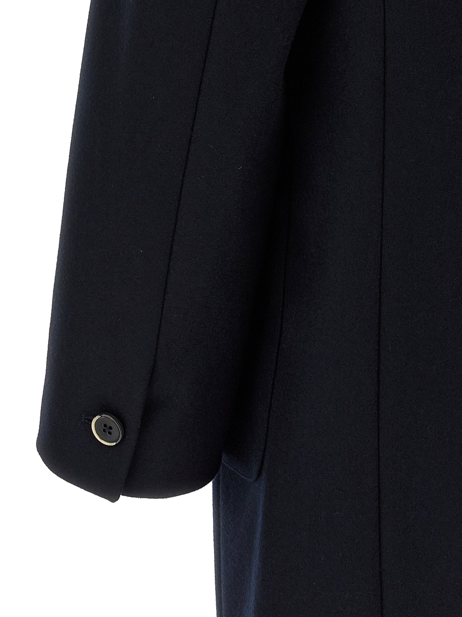 Baron coat Blue Wool Coats, Trench