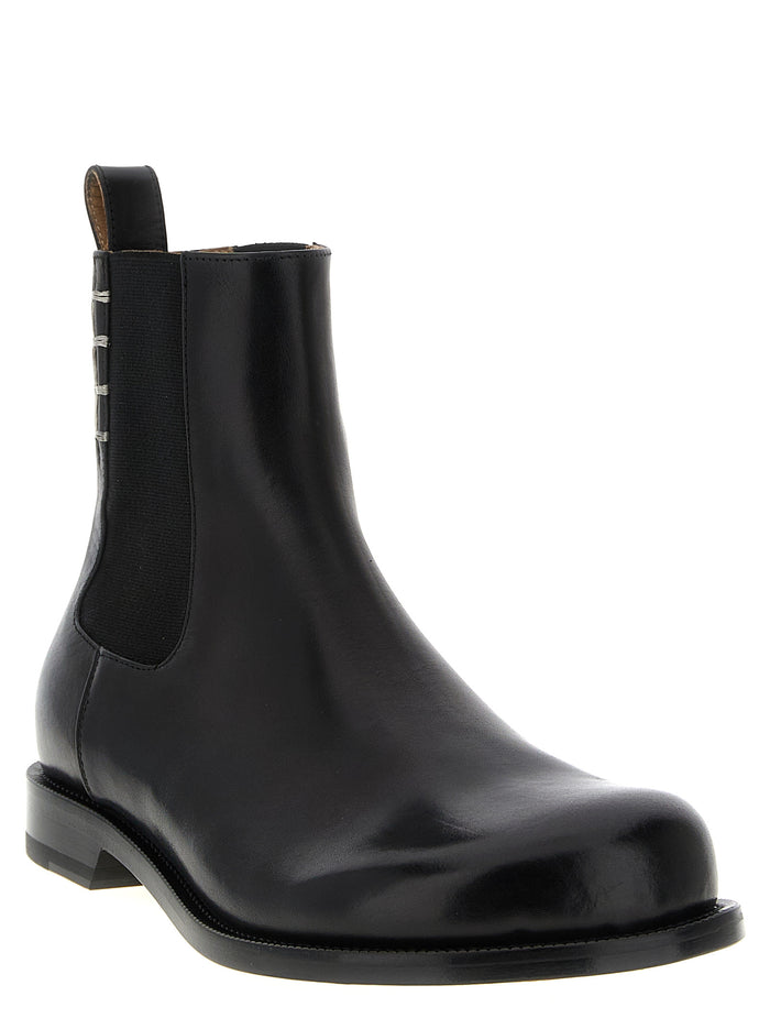 Chelsea Loafer ankle boots Black Calfskin Leather (bos Taurus) Boots