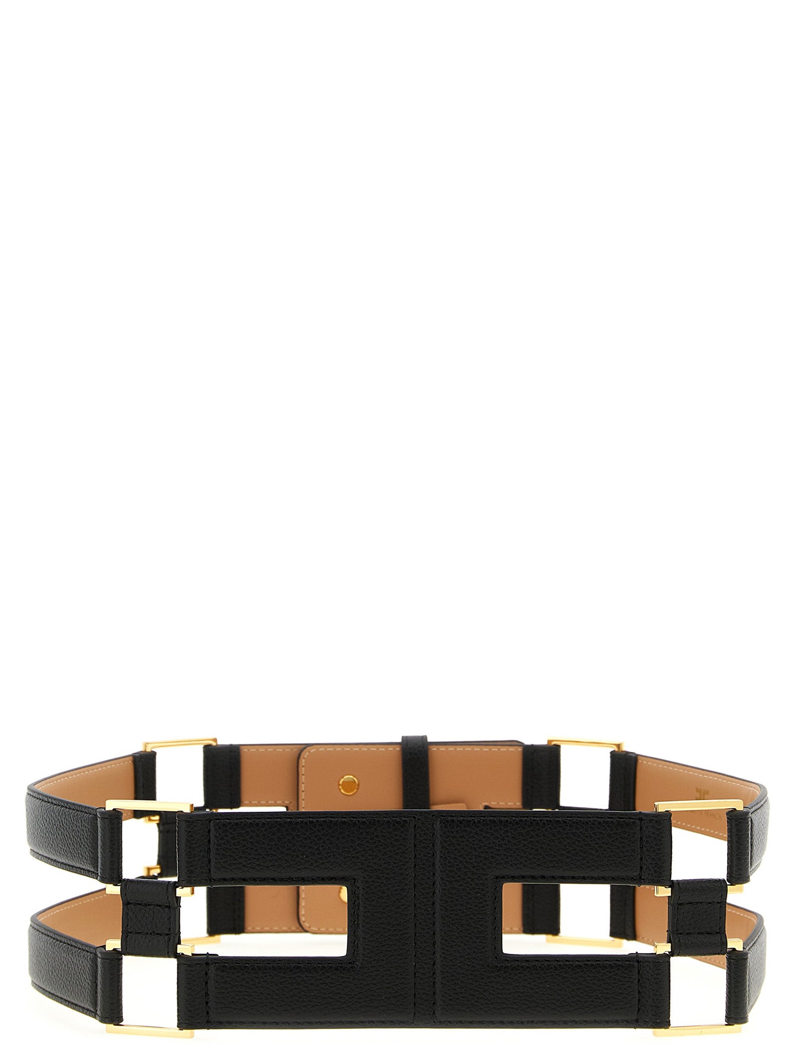 Double band belt Black Polyurethane