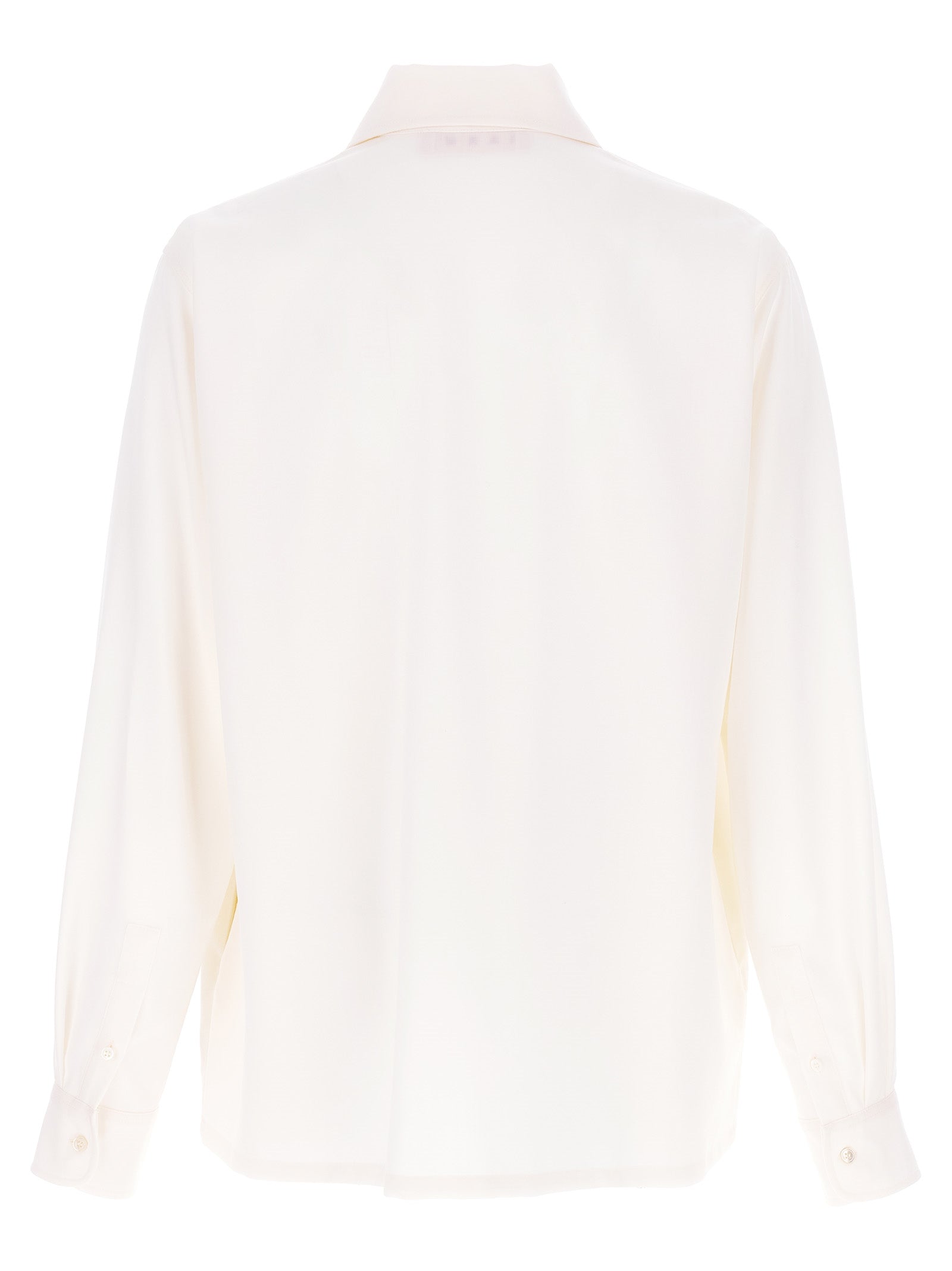 Tropical Wool shirt White Virgin Shirt, Blouse