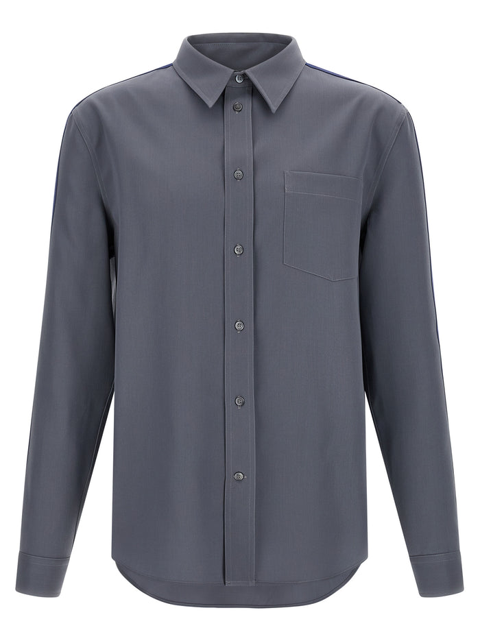 Wool shirt Gray Virgin Shirt, Blouse