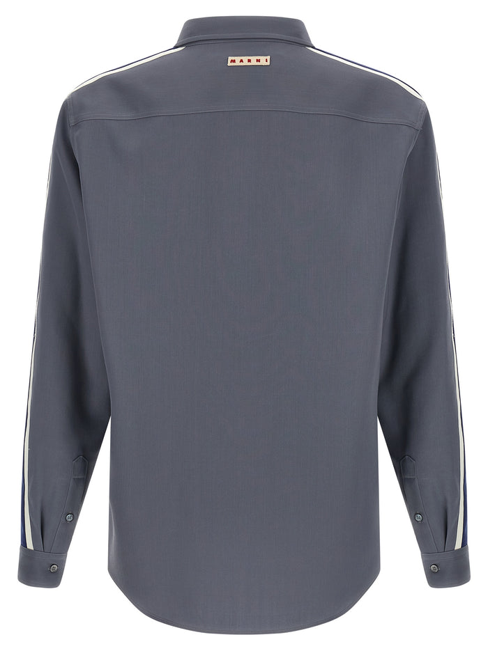 Wool shirt Gray Virgin Shirt, Blouse