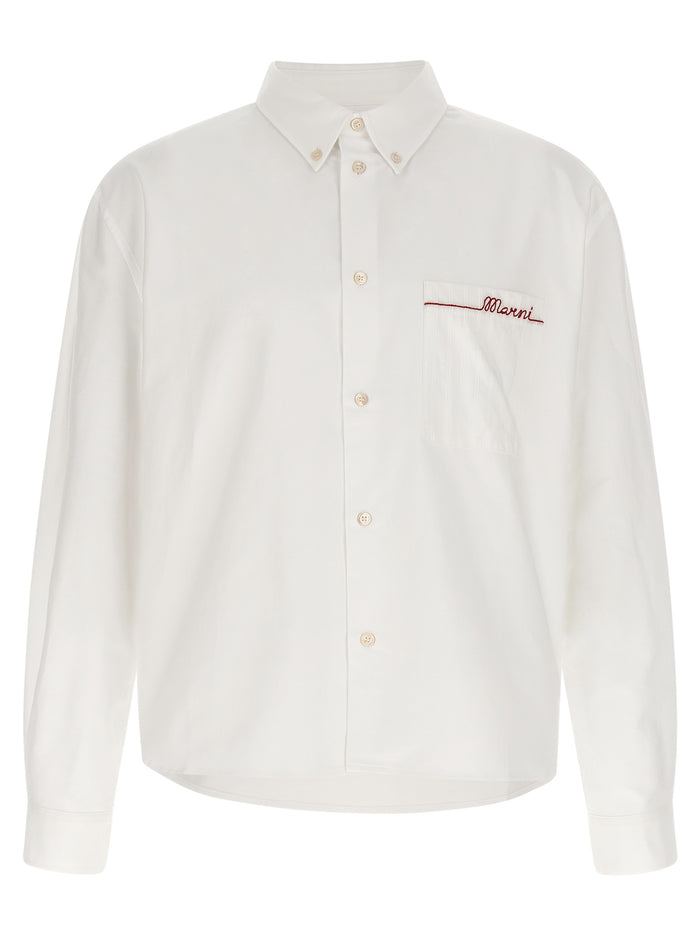 Embroidery shirt White Cotton Shirt, Blouse