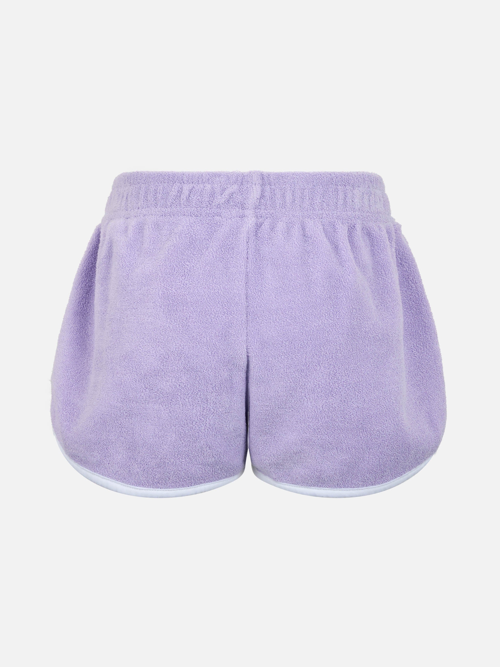Girl Lilac Terry Pull Up Shorts Curly __single__ Pant