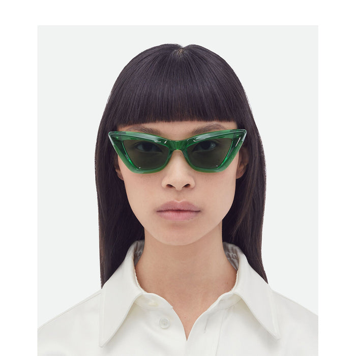 BV1101S LINEA MINIMALIST 010 Verde Celluloid Occhiali Sole