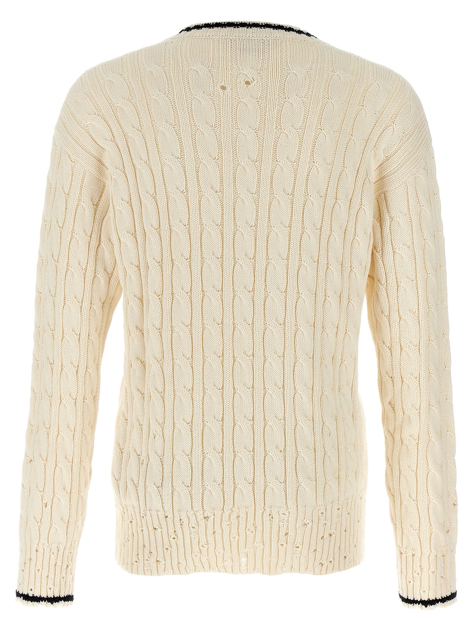 V neckline sweater White Cotton Sweater, Cardigans