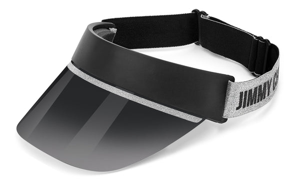 Jimmy Choo Calix Plastic/Foam/Fabric visor sunglasses in black
