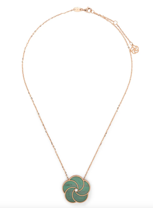La Prima Gioielli 18kt Rose Gold necklace in green
