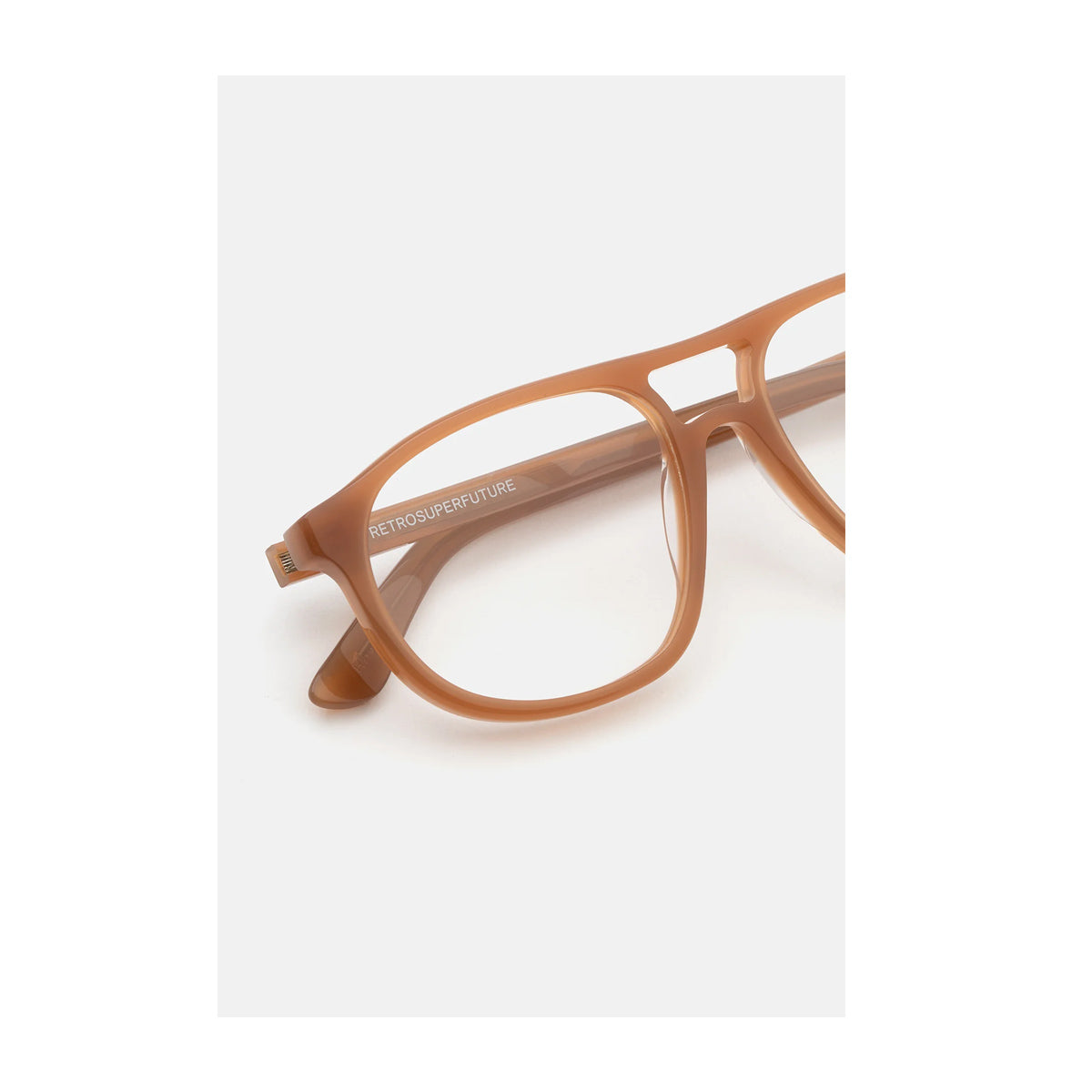 Retrosuperfuture NUMERO 127 Cola Caramel Beige Acetate Occhiali Da Vista