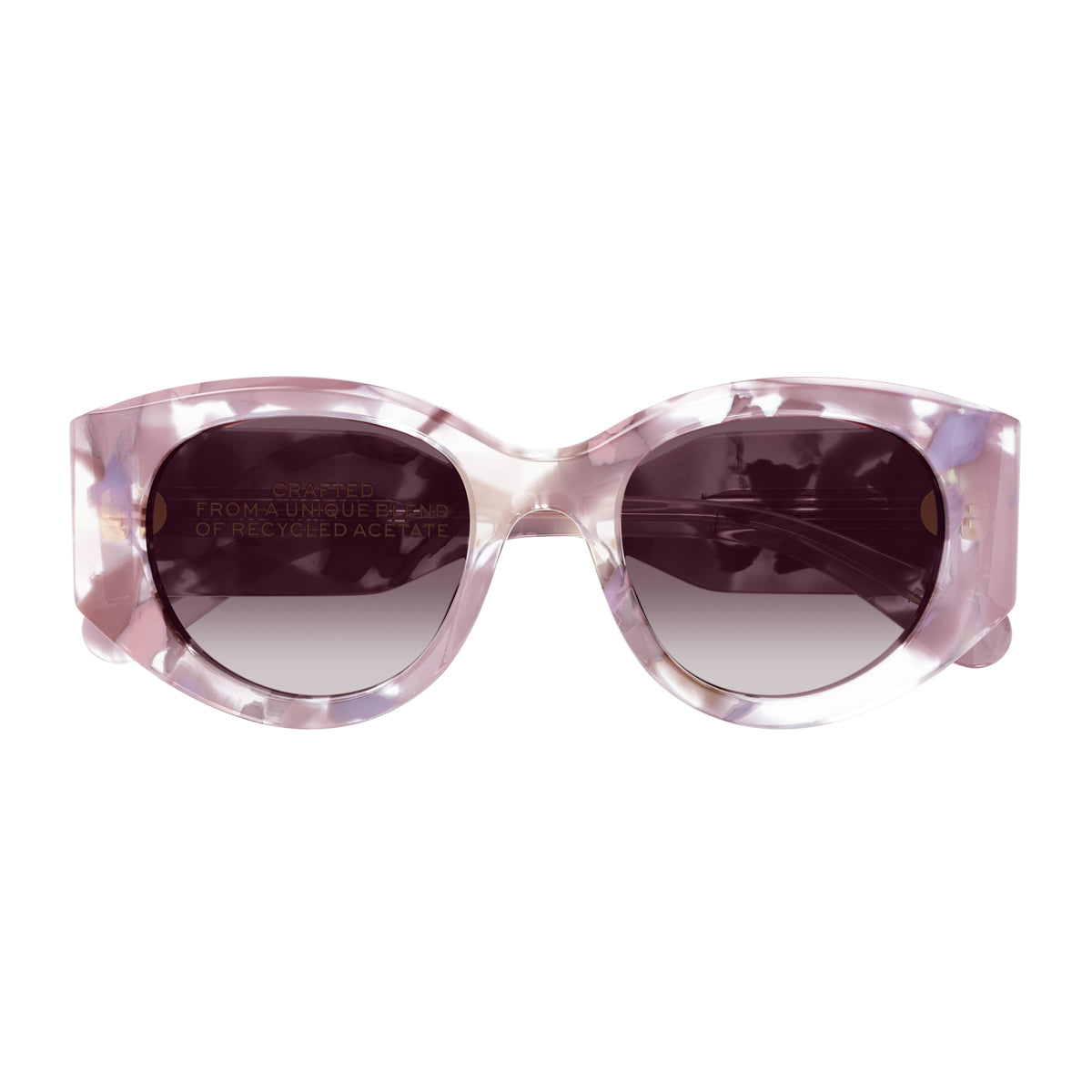 Chloé CH0251S Linea Gayia 005 Nude Violet Rosa Recycled Acetate Occhiali Da Sole