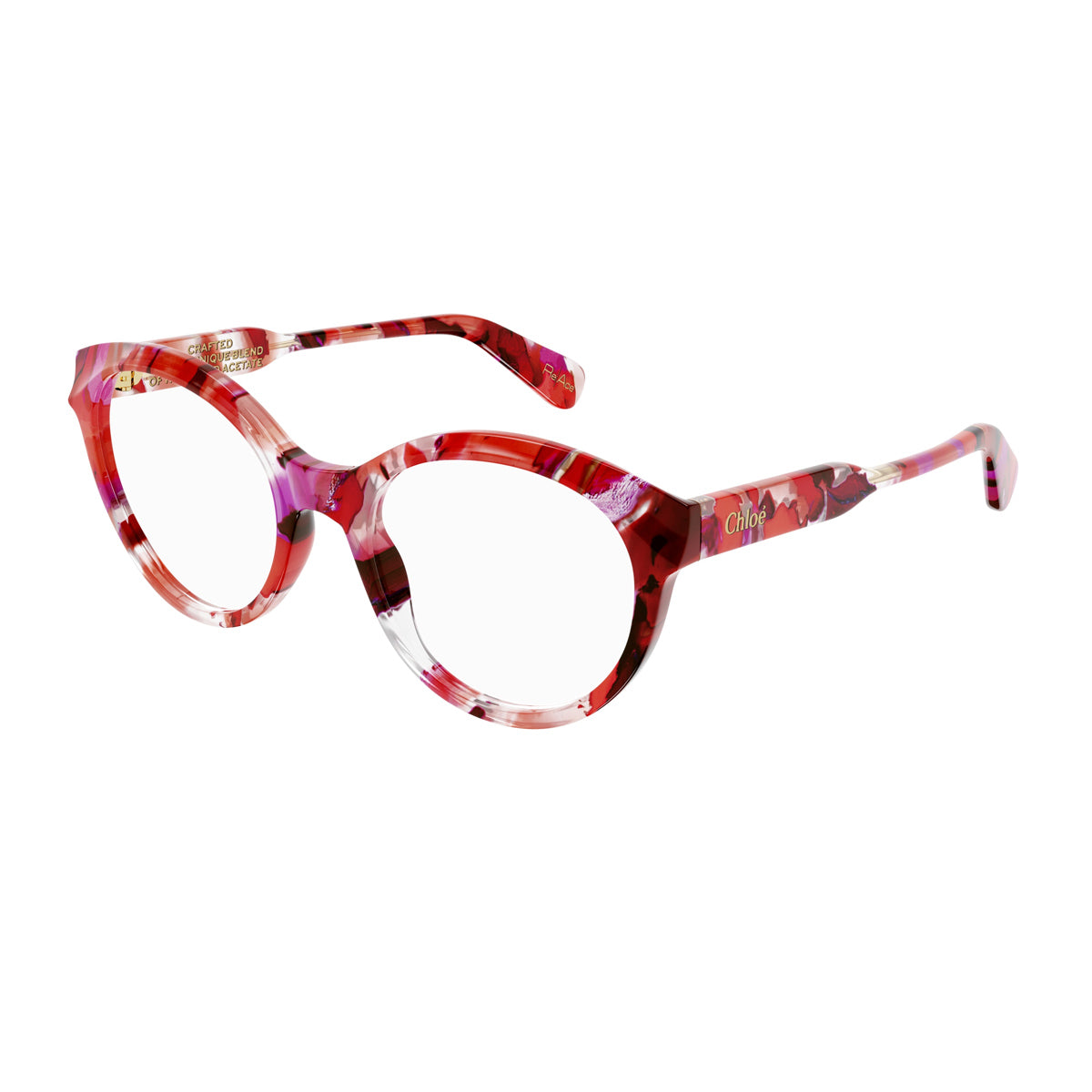 Chloé CH0264O Linea Gayia 007 Fuchsia Rosa Recycled Acetate Occhiali Da Vista