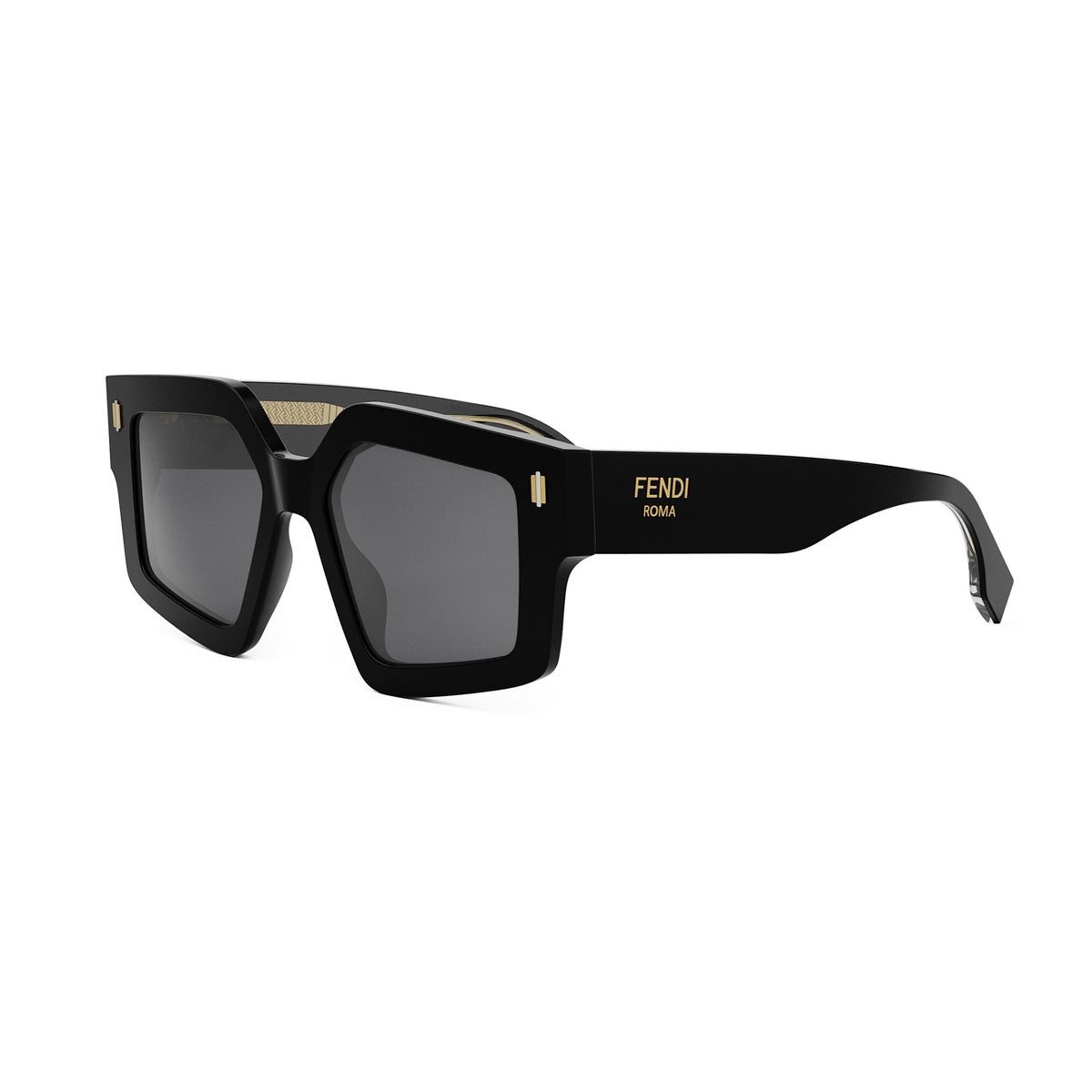 Fendi FE40162I Roma 01A Nero Acetate Occhiali Da Sole