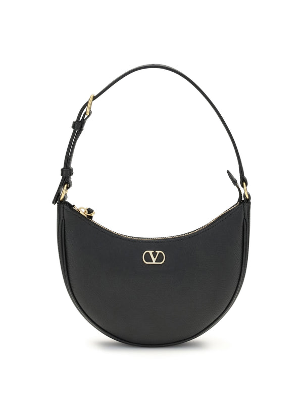 Valentino Garavani 100% calf leather (Bos taurus) shoulder bag in black