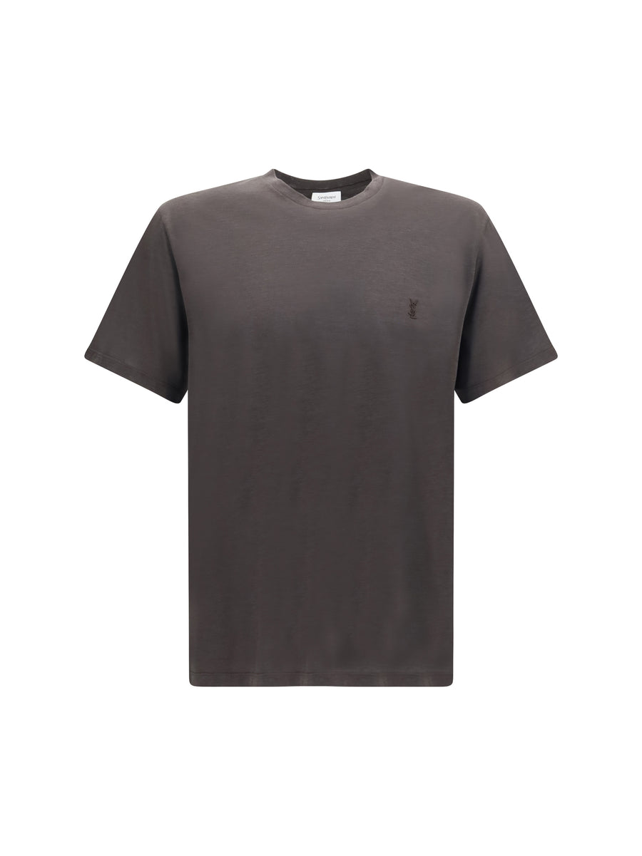 Cassandre Silk And Cotton T-Shirt Ebene Silk; T-shirts