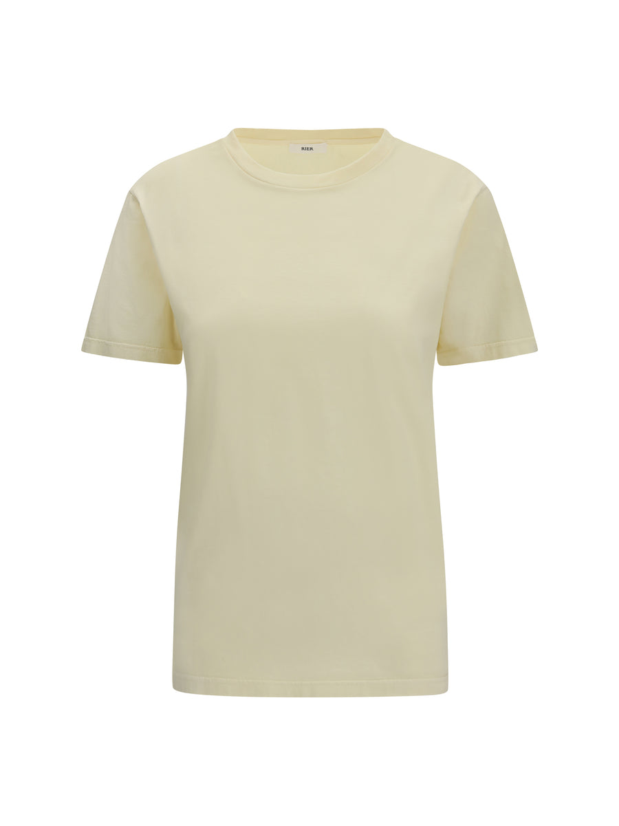 Rier 100% Cotton t-shirt in beige