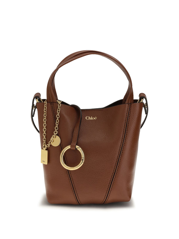 Chloé 100% Calf Leather Bos Taurus shoulder bag in brown