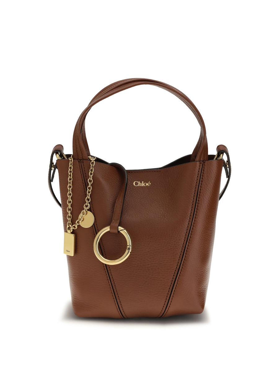 Chloé 100% Calf Leather Bos Taurus shoulder bag in brown